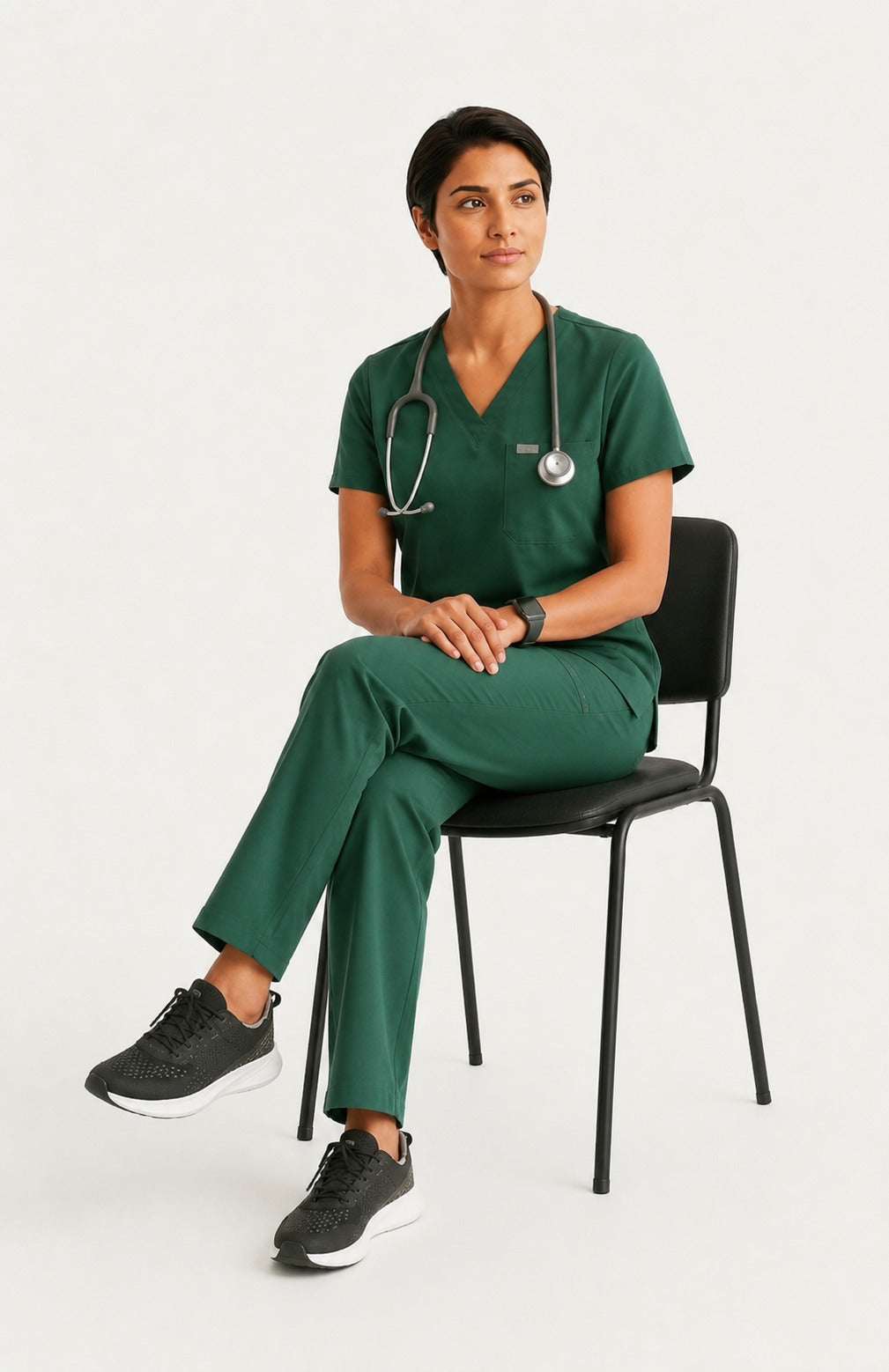 Women Classic Performance Green Scrubs (AirEdge Fabric)