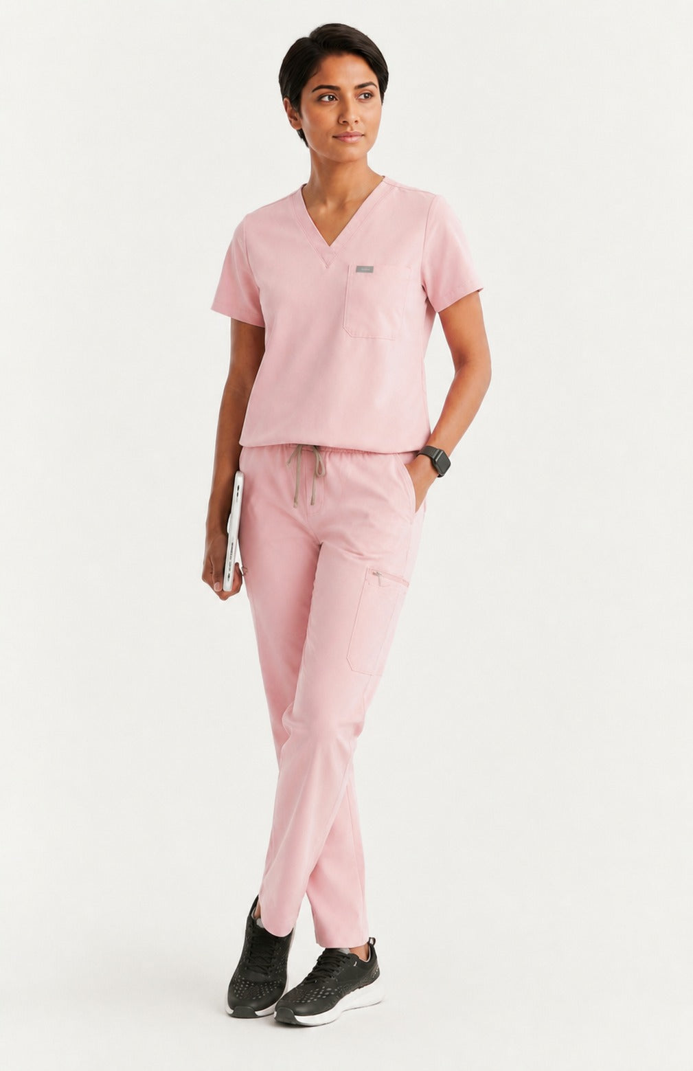 Women Eco Aware Performance Light Pink Scrubs