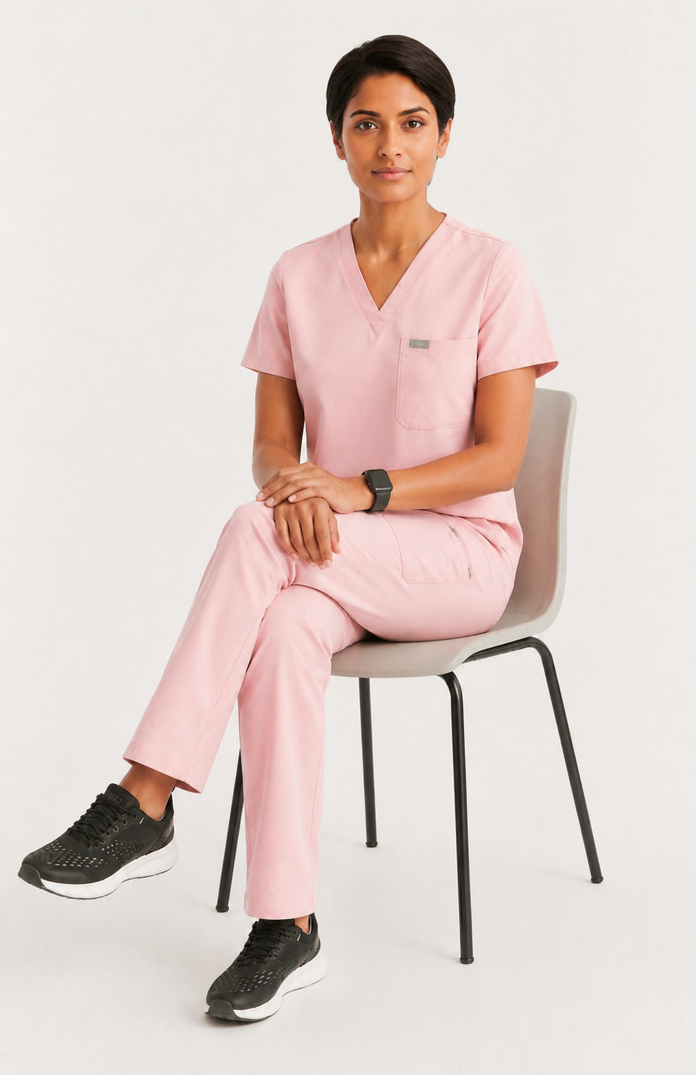 Women Eco Aware Performance Light Pink Scrubs