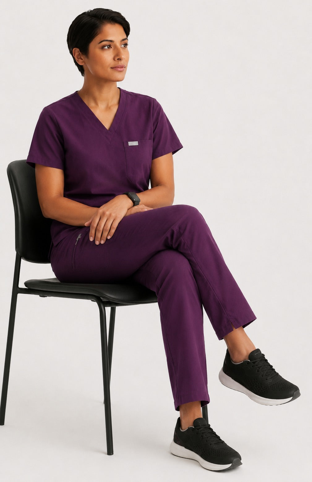 Women Eco Aware Performance Purple Scrubs