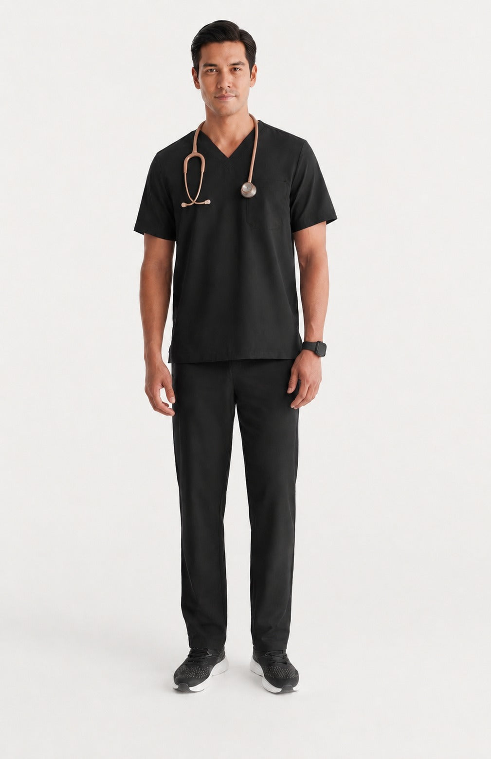 Classic Performance Black Scrubs (AirEdge Fabric)