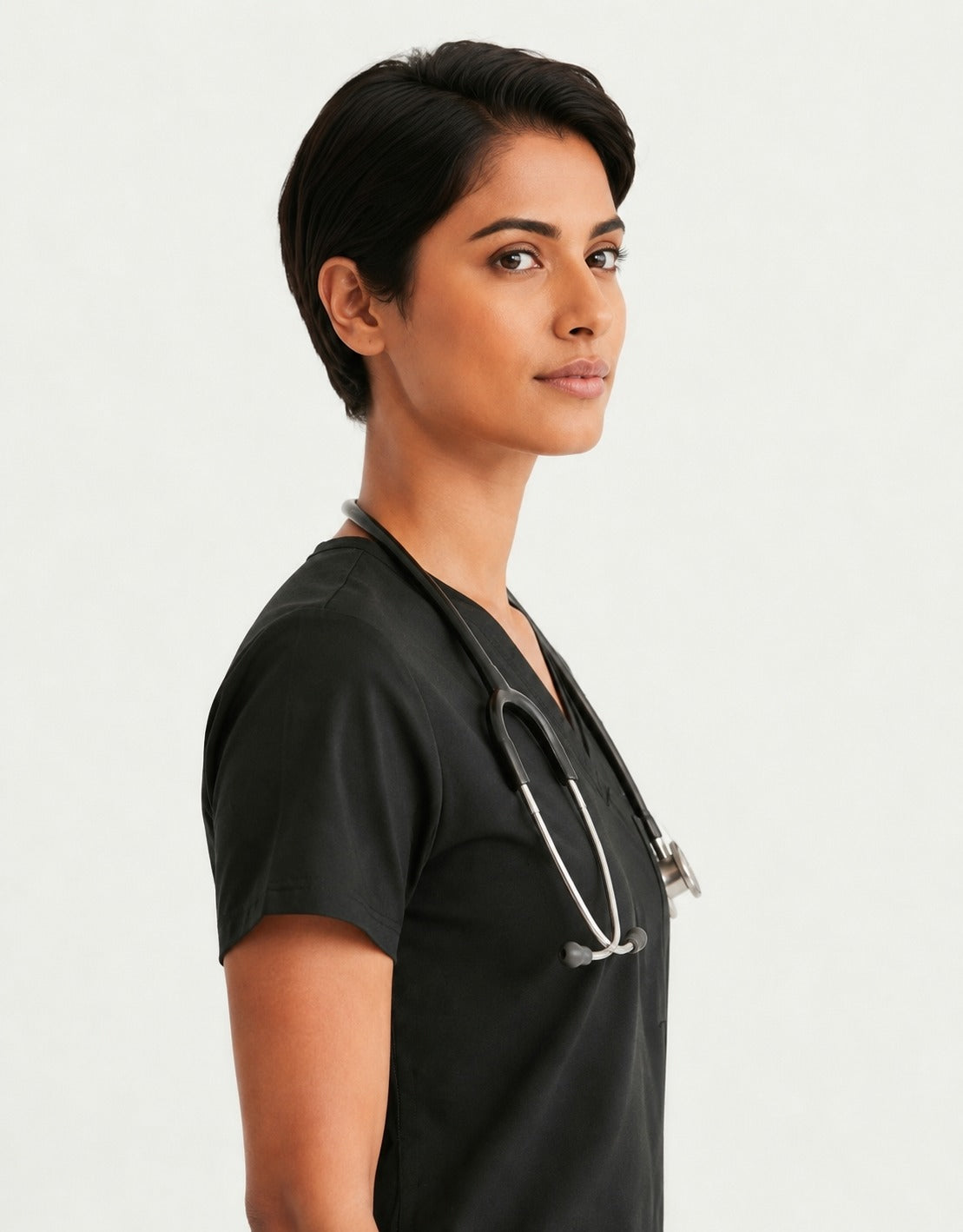 Women Eco Aware Performance Black Scrubs