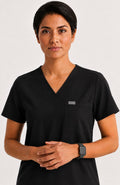 Women Eco Aware Performance Black Scrubs
