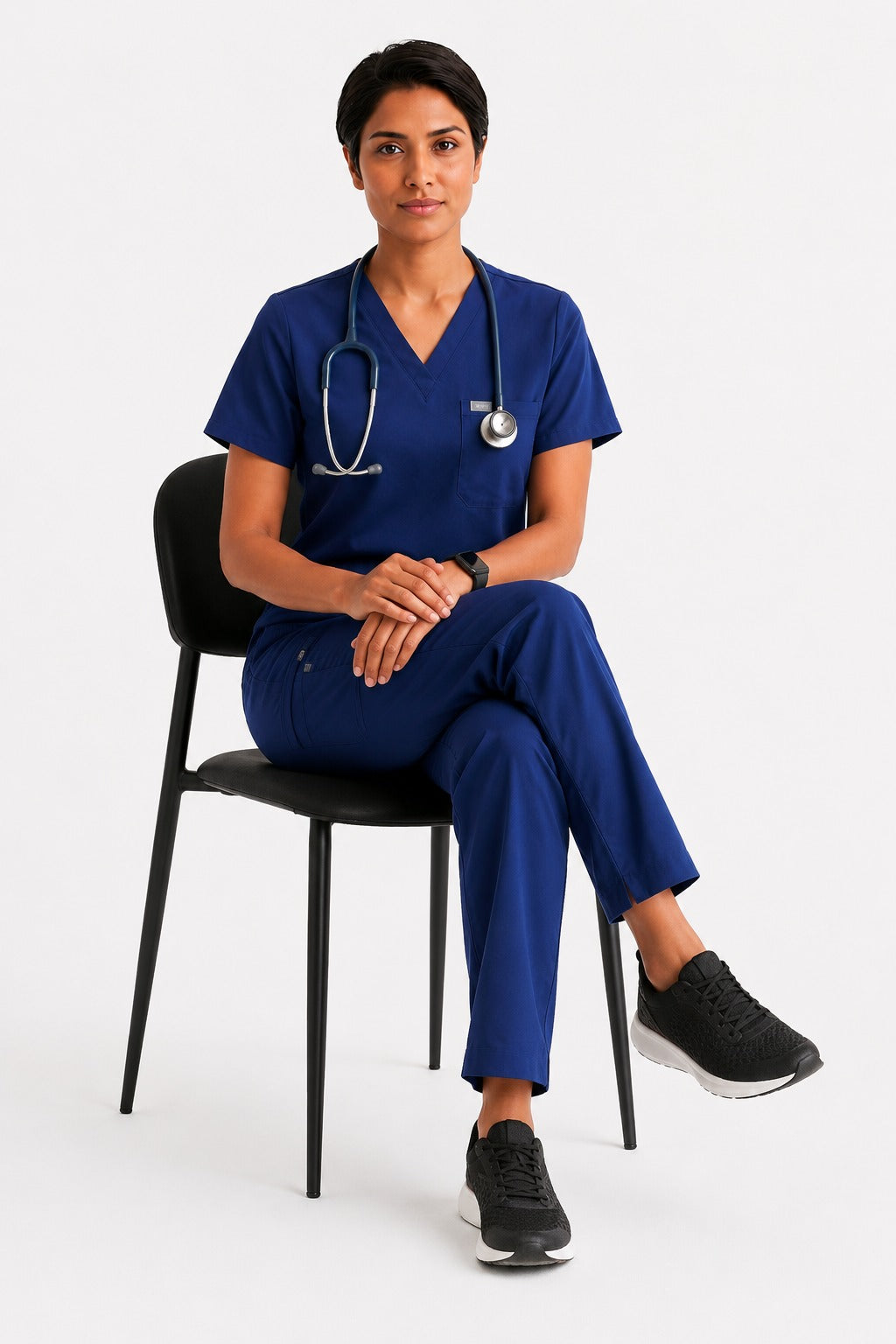 Women Eco Aware Performance Dark Blue Scrubs