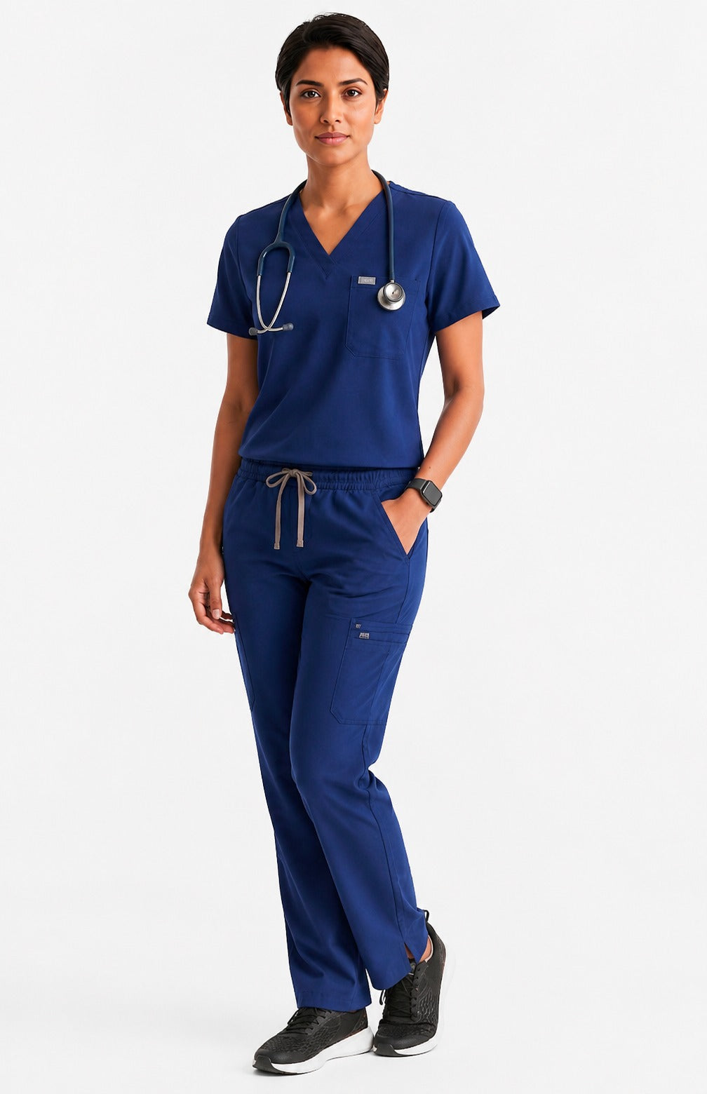 Women Eco Aware Performance Dark Blue Scrubs