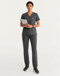 Women Eco Aware Performance Slate Grey Scrubs