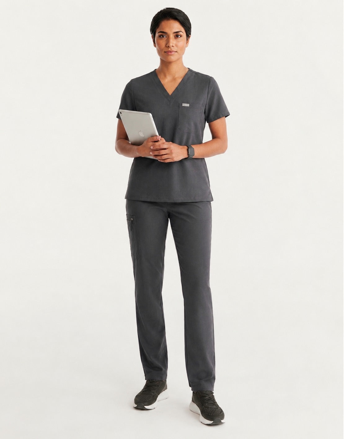 Women Eco Aware Performance Slate Grey Scrubs