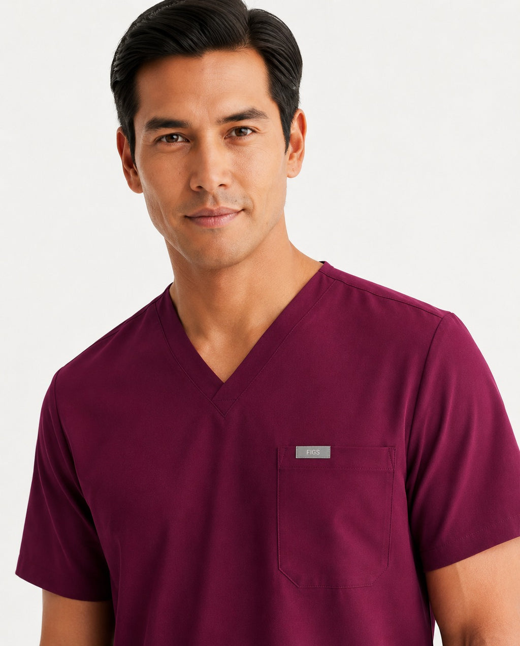 Men Eco Aware Performance Burgundy Scrubs
