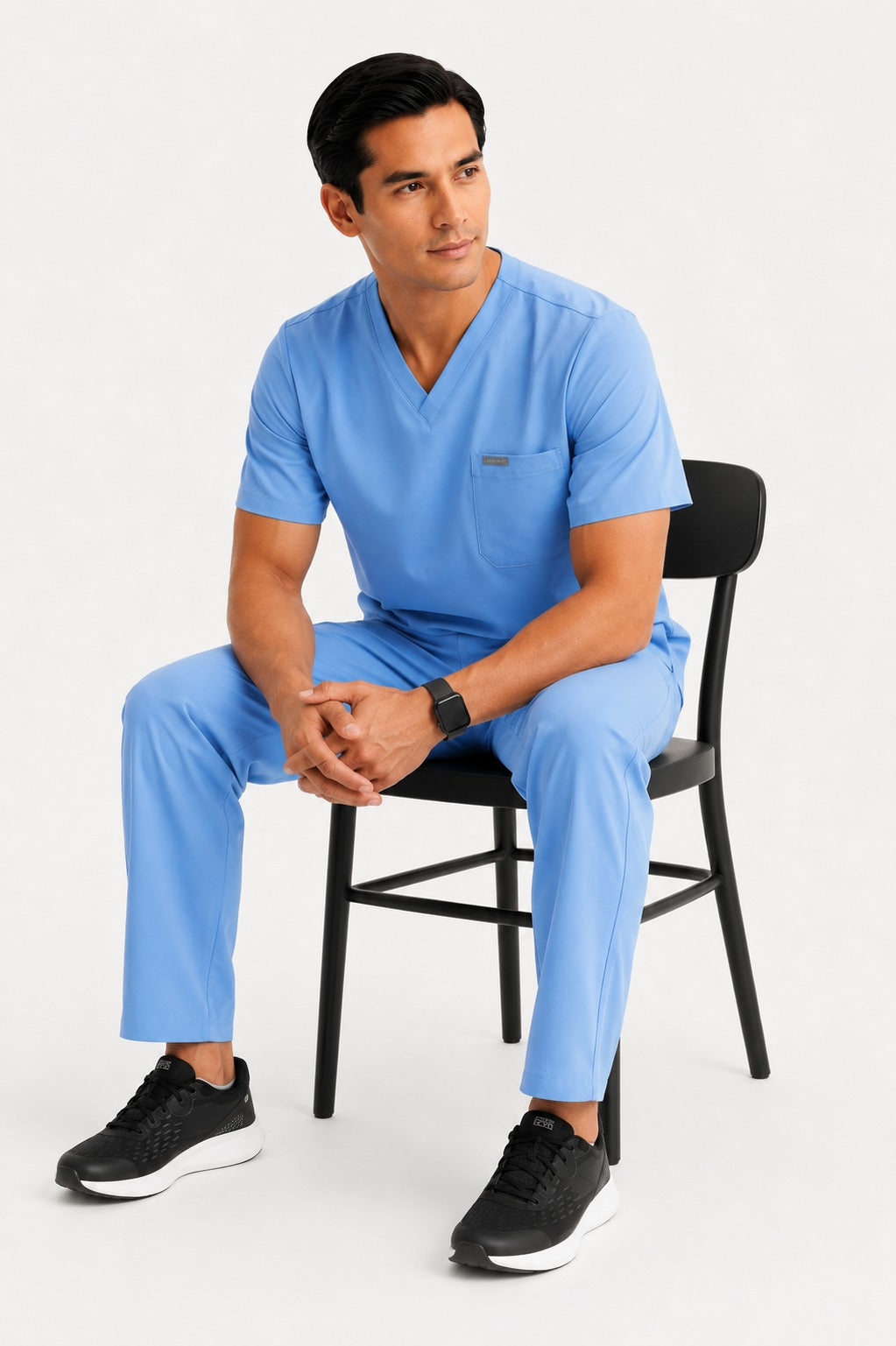 Men Util Tech 5 Pocket light Blue Scrubs