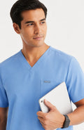 Men Util Tech 5 Pocket light Blue Scrubs