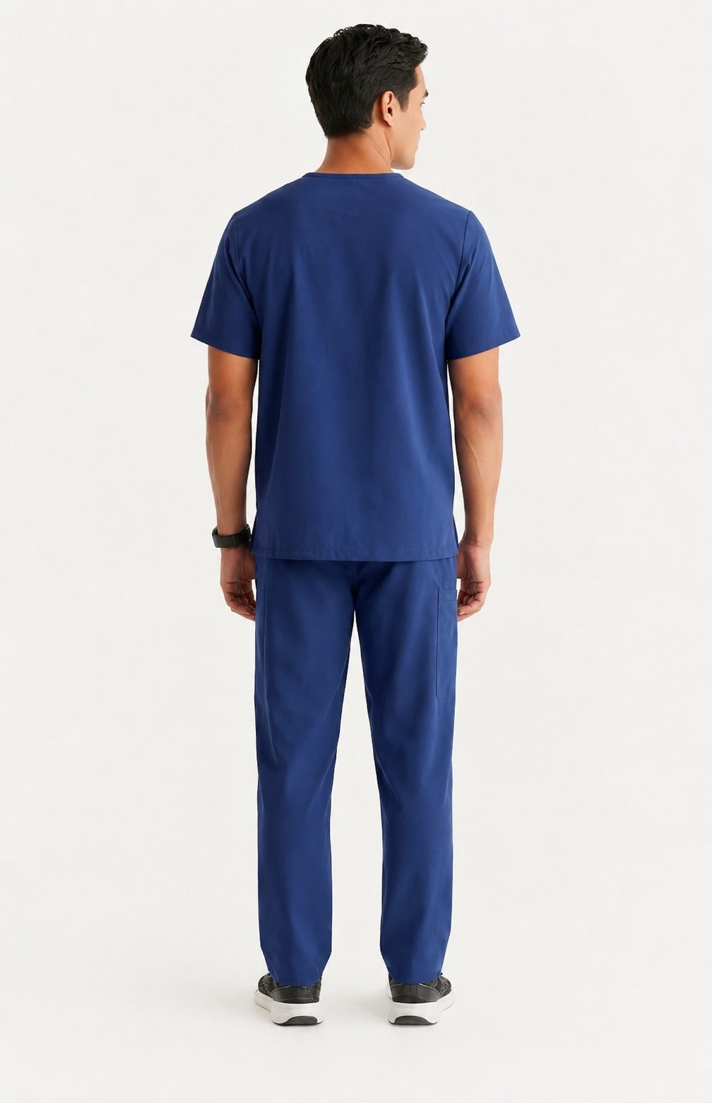 Men Util Tech 5 Pocket Navy Blue Scrubs
