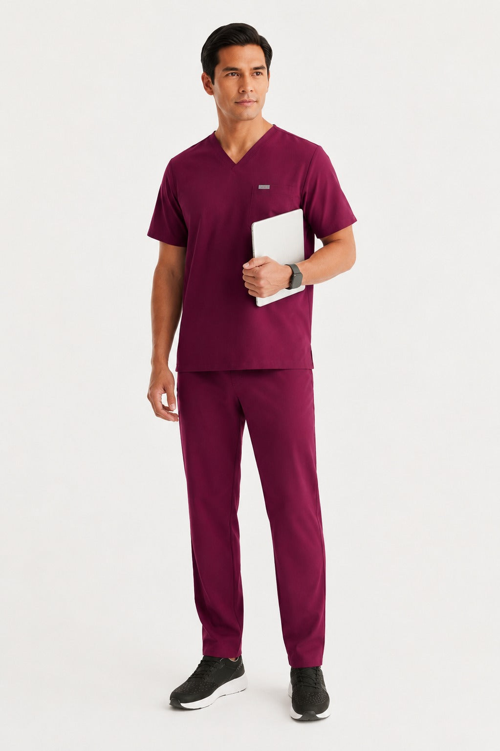 Men Eco Aware Performance Burgundy Scrubs