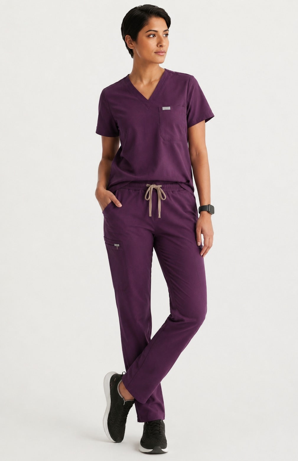 Women Classic Performance Purple Scrubs (AirEdge Fabric)