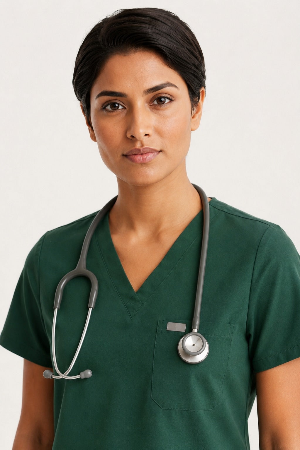 Women Eco Aware Performance Dark Green Scrubs