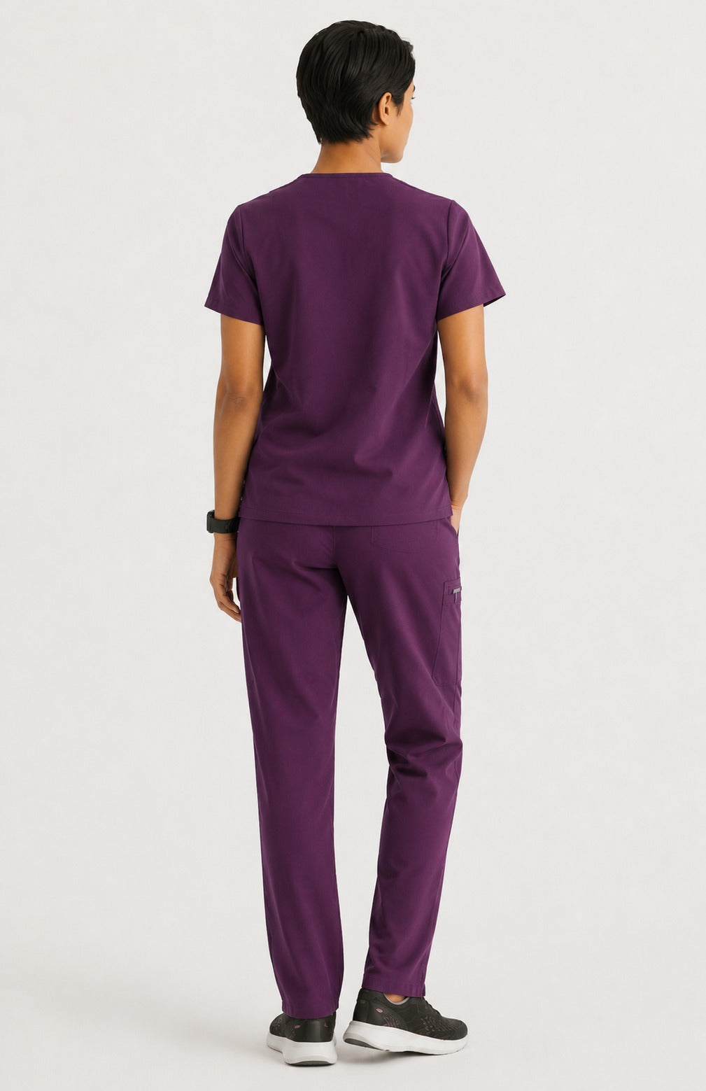Women Eco Aware Performance Purple Scrubs