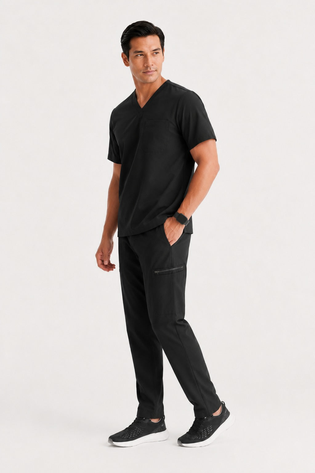 Classic Performance Black Scrubs (AirEdge Fabric)