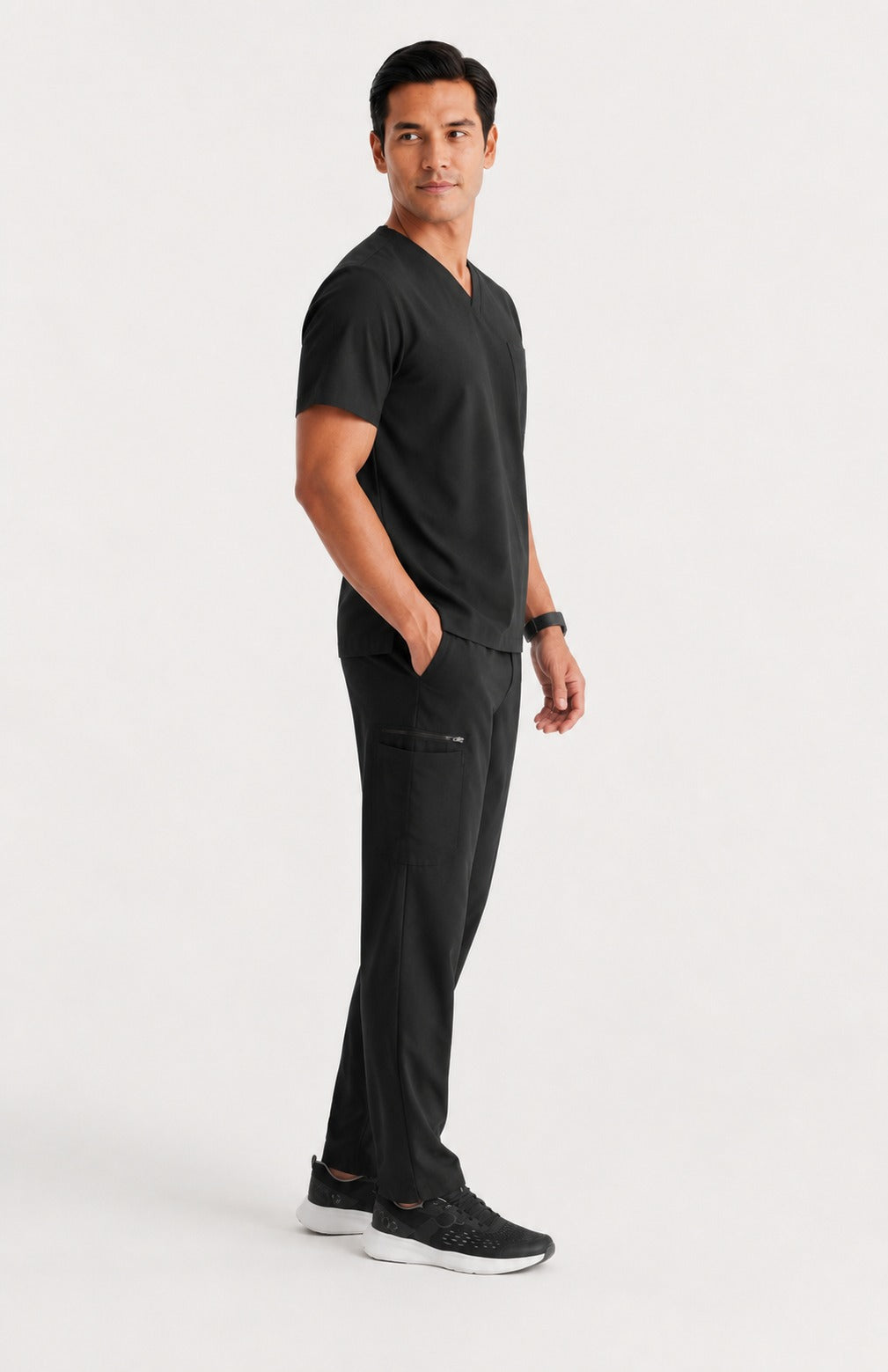 Classic Performance Black Scrubs (AirEdge Fabric)