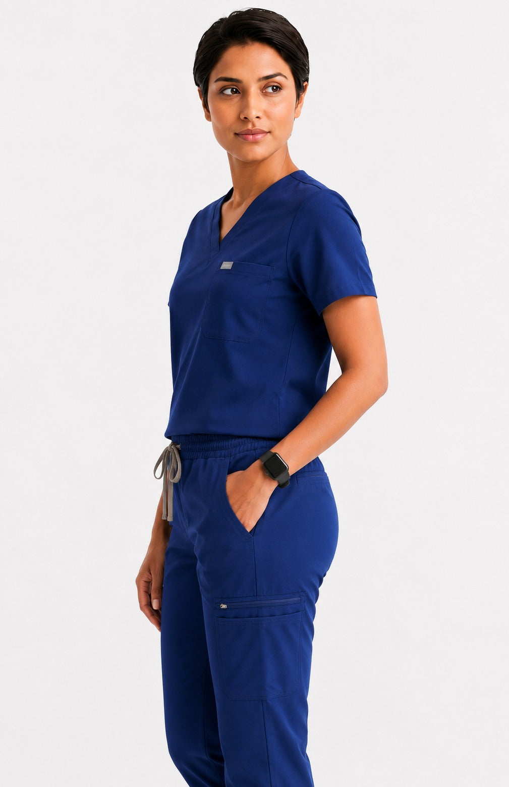 Women Classic Performance Blue Scrubs (AirEdge Fabric)