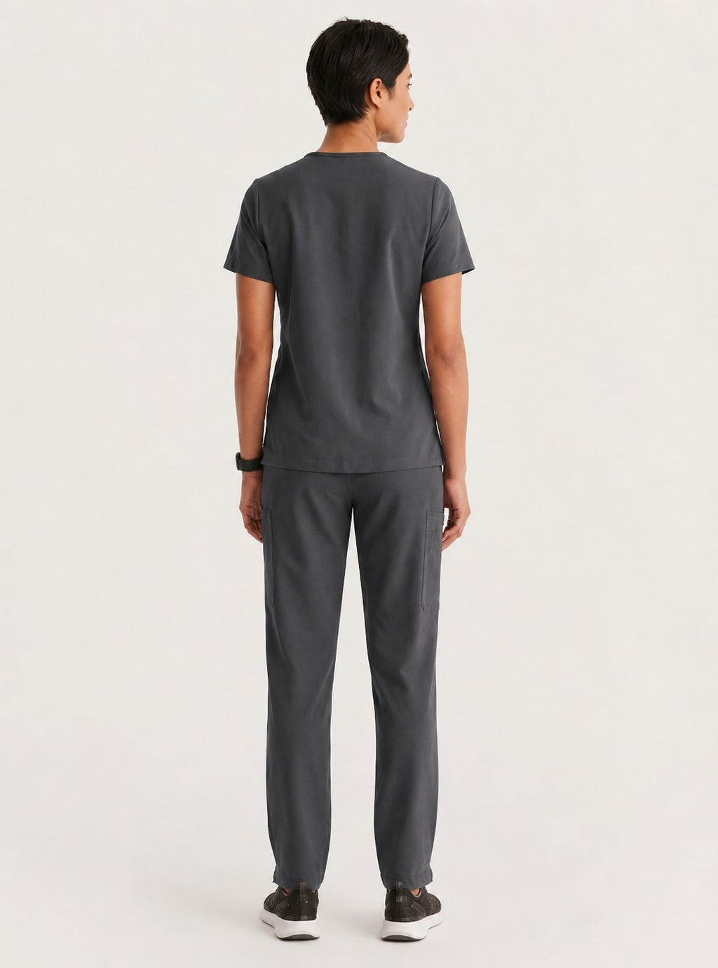 Women Classic Performance Slate Grey Scrubs (AirEdge Fabric)