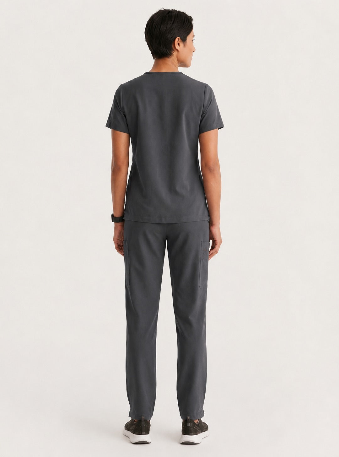 Women Classic Performance Slate Grey Scrubs (AirEdge Fabric)